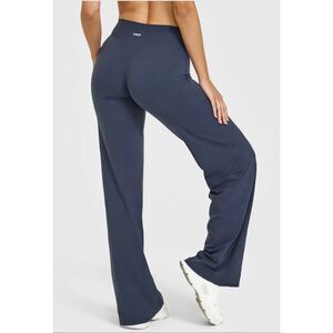 Oner Active Soft motion Straight Leg Leggings Pants Blue White Logo Gym M Short